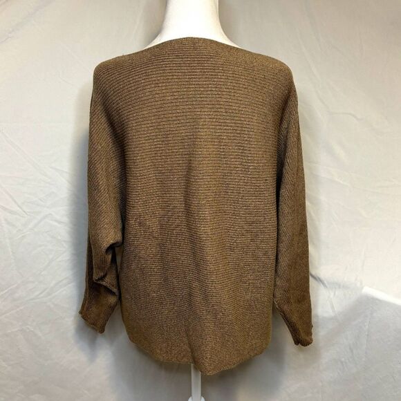 Chico's Oversized Boxy Scoop Neck Sweater Womens Long Sleeve Designer Comfy - Picture 5 of 7